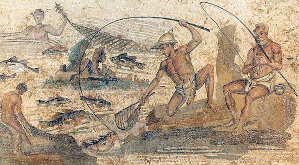 Mosaik Fischfang